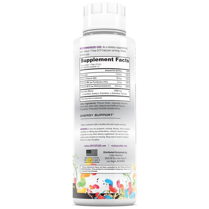 Cutler Nutrition Liquid Carnitine 3000